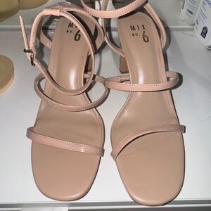 Strappy Heels - nude
